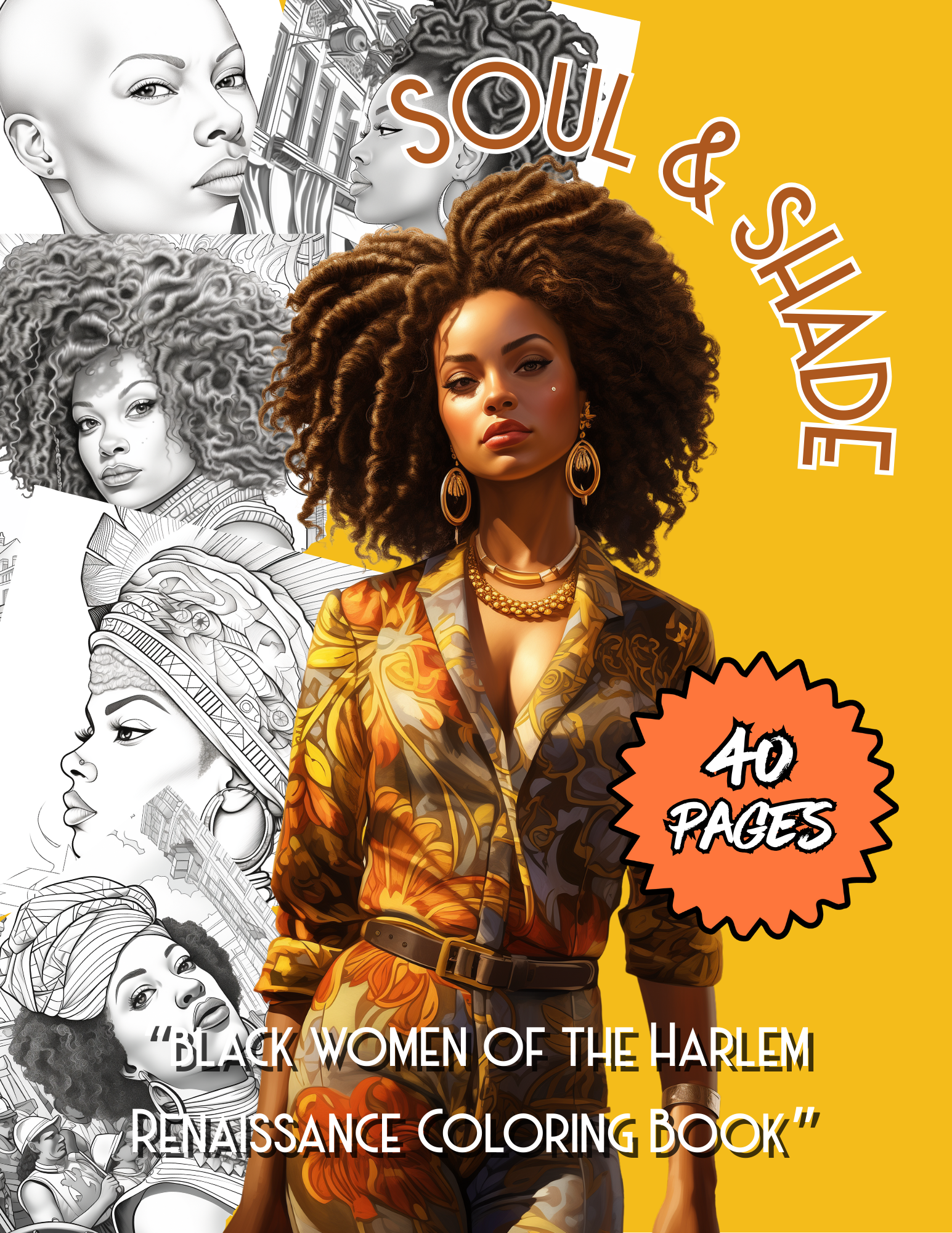 "Soul & Shade" A Harlem Renaissance Coloring Book