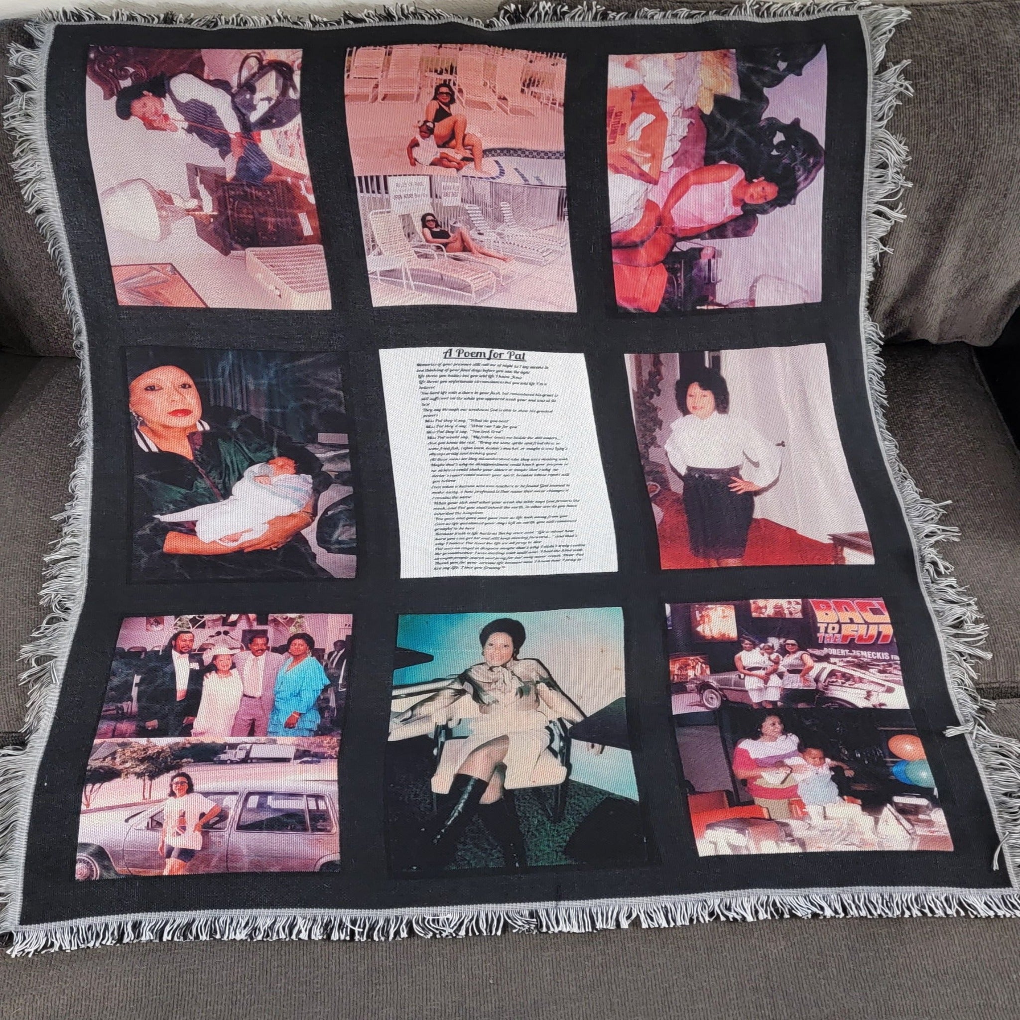 Custom Photo Panel Throw/Blanket