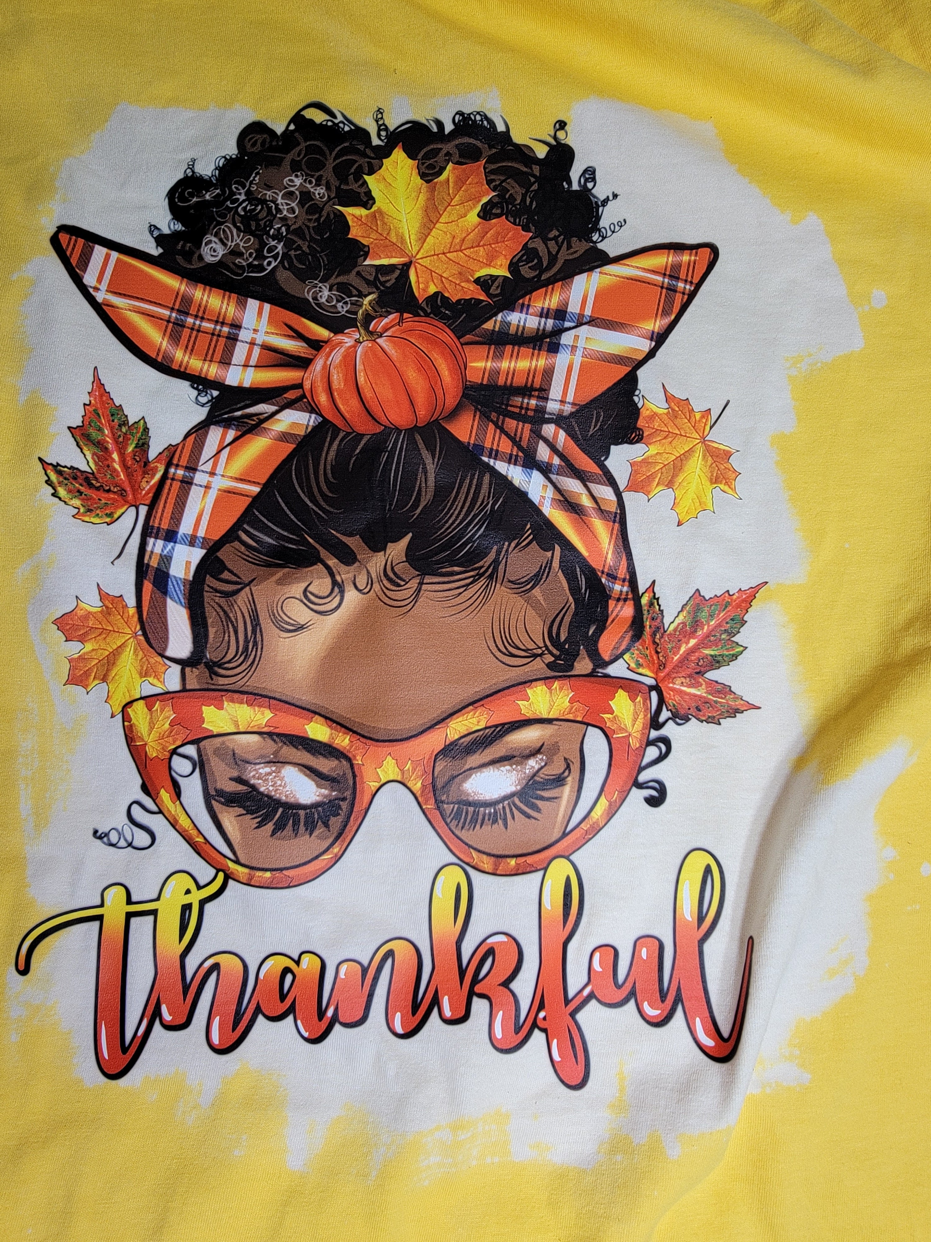 Thankful Afro Messy Bun